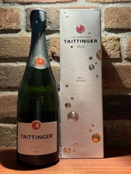 Champagner Frankreich Taittinger Brut Reserve 0,75 l Flasche in der Geschenkverpackung